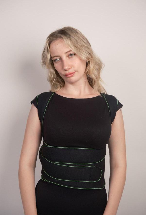 Onefix Standart Lamineli Hava Alabilen Sünger Kumaş Dik Duruş Korsesi - Image 1