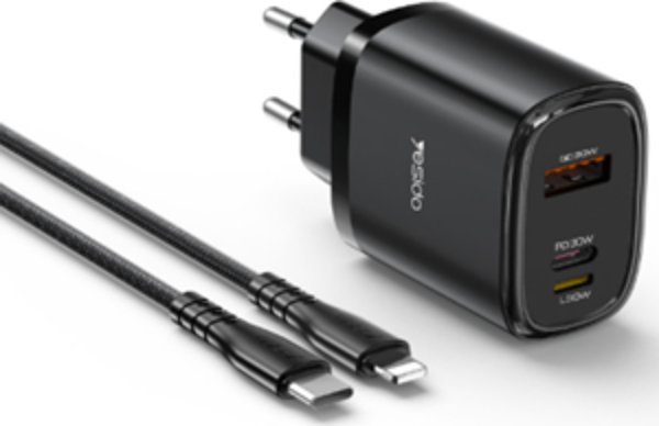 Fuchsia Type-C 30W 30W Usb 1M 27W Type-C Kablolu PD Şarj Cihazı - Image 1