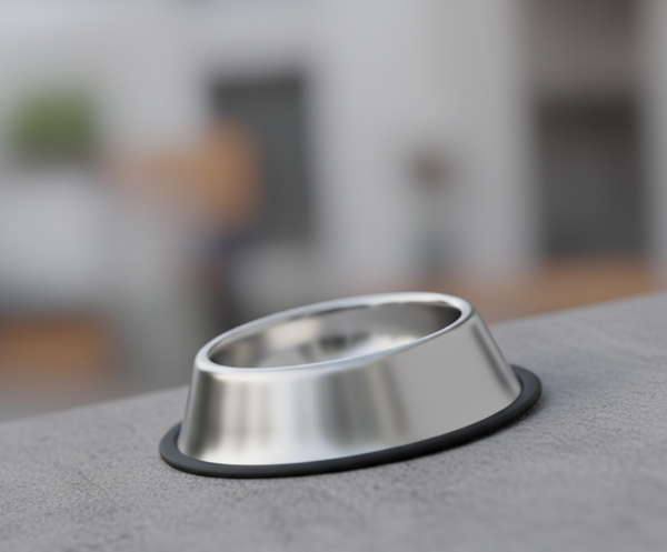 Runaway 18 cm Çelik Mama Kabı - Kompakt & Kaydırmaz - Image 1