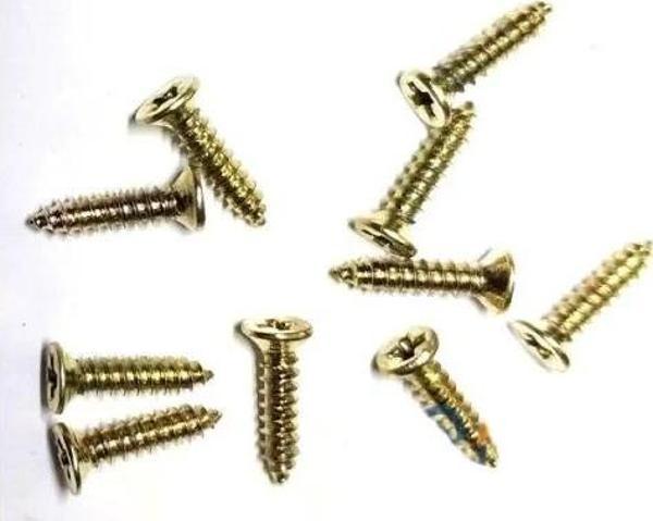 Klips, Menteşe, Ayak, Ağaç, Sunta Vidası 2,2x9,5mm - Sarı 1000 Adet - Image 1