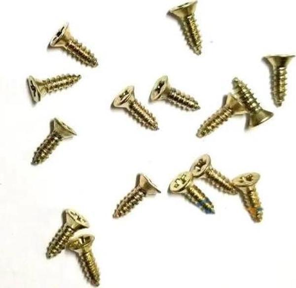 Klips, Menteşe, Ayak, Ağaç, Sunta Vidası 2,2x7,5mm - Sarı 100 Adet - Image 1