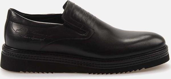 Kemal Tanca Erkek Hakiki Deri Eva Taban Siyah Antik Günlük Ayakkabı - Image 1