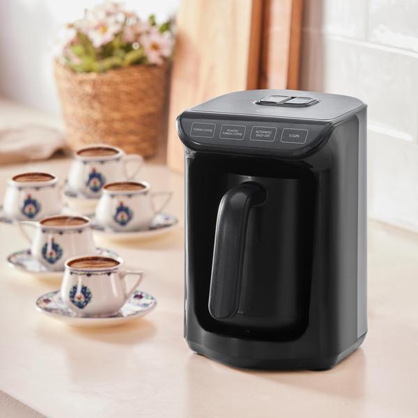 Karaca Hatır Köz Türk Kahve Makinesi Shiny Black - Image 1