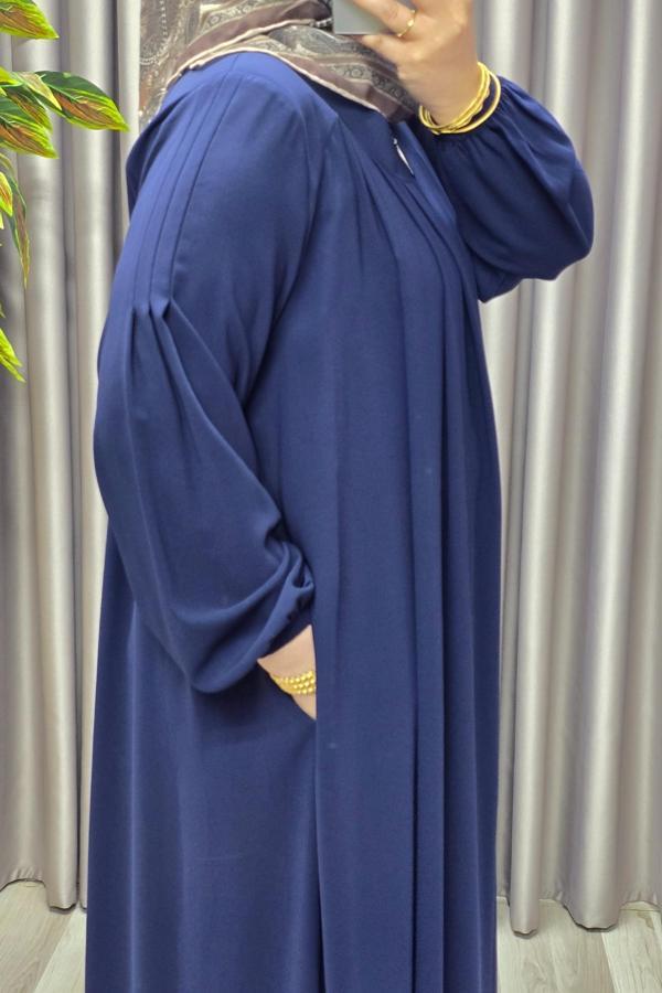 Kadın Tesettür Giyim Büyük Beden Endonezya Krebi Robalı Ferace  - Image 1