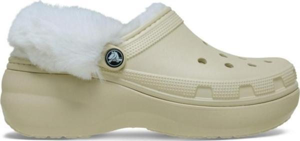 Crocs Classic Platform Fuzz Lined Clog Kadın Terlik 212854 - Image 1