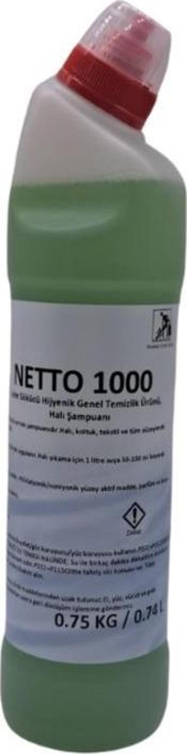 Netto 1000 - Hijyenik Genel Temizlik Ürünü Leke Sökücü Halı Şampuanı - Image 1
