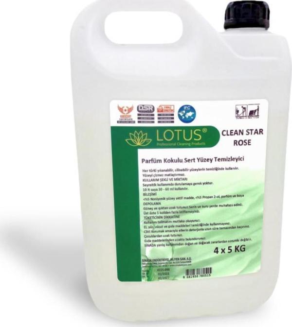 Clean Star Rose - Gül Kokulu Sert Yüzey Temizleyici Genel Temizlik Ürünü - Image 1