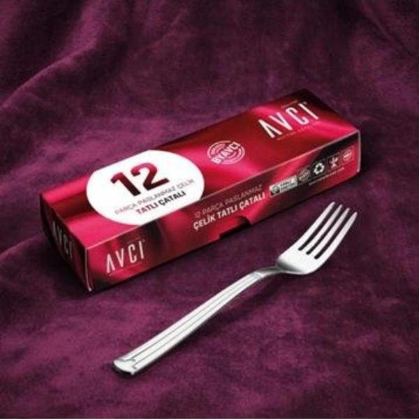 Avcı AVC 616 Yakamoz Tatlı Çatalı 12 Parça - Image 1