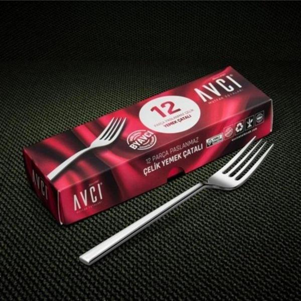 Avcı 916 Klas Tatlı Çatalı 12'li - Image 1