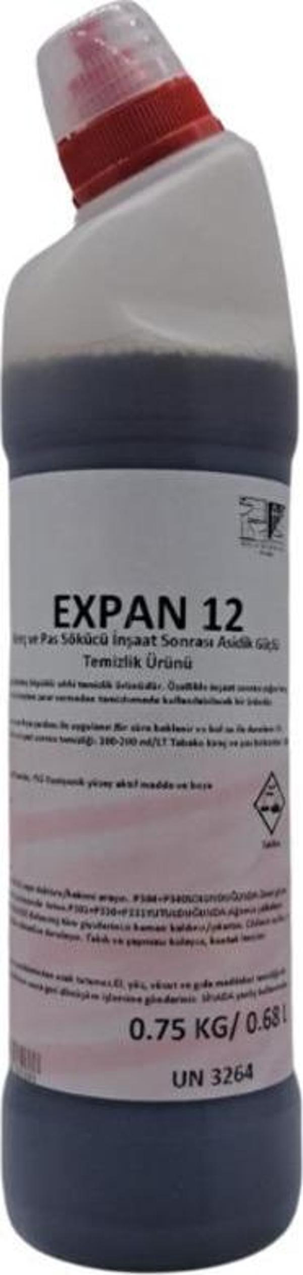Expan 12 - Kireç Ve Pas Sökücü İnşaat Sonrası Asidik Güçlü Temizlik Ürünü - Image 1