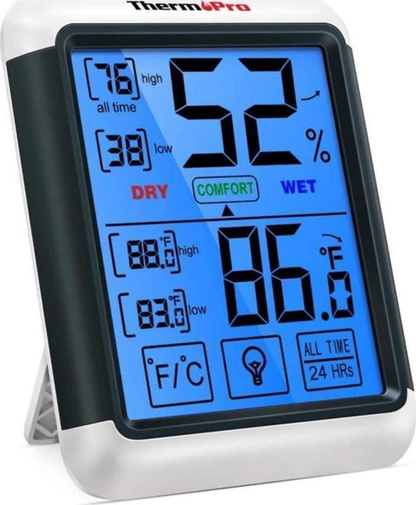 ThermoPro TP-55 Termometre İç Mekan Dijital Isı ve Nem Ölçer - Image 1