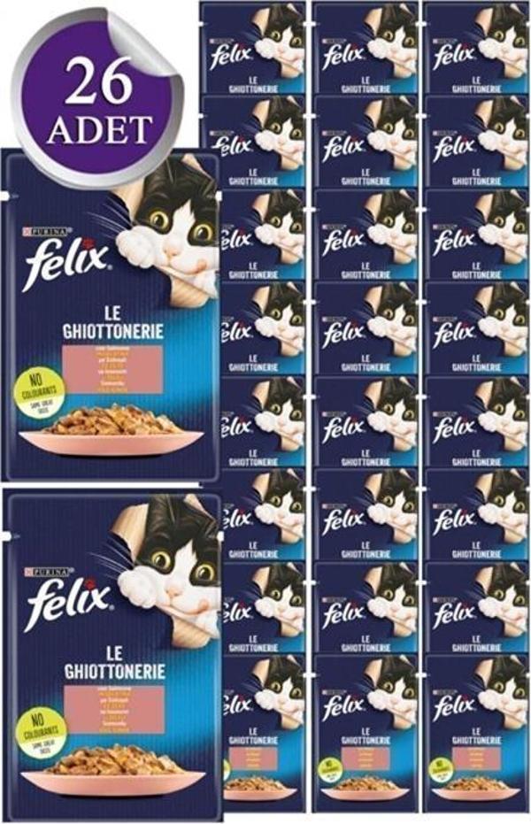 Felix Somonlu Yaş Kedi Mama 85 Gr * 26 Adet - Image 1