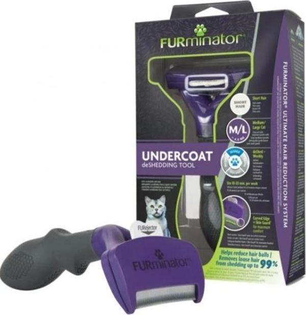 Furminator Kısa Tüylü Kediler İçin Tüy Toplayıcı Large T691740 - Image 1