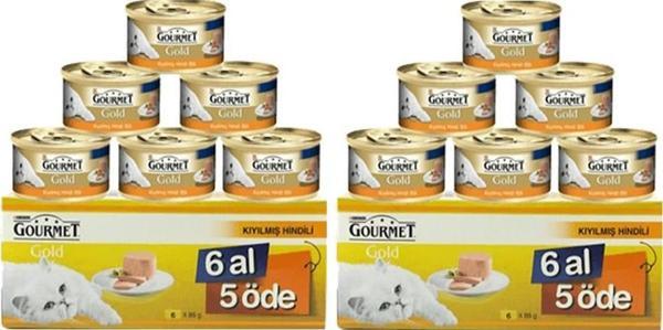 Gourmet Gold Kıyılmış Hindi Etli Kedi Konservesi 85 Gr 12 Al 10 Öde - Image 1