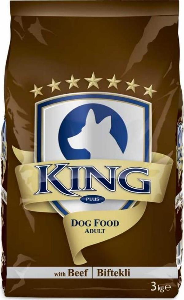 King Biftekli Yetişkin Köpek Maması 3 Kg*3 Adet - Image 1