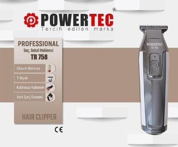 Powertec TR-758 Ense Tıraş Makinesi - Image 1