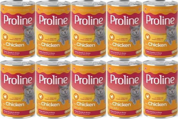 Proline Tavuklu Yetişkin Kedi Konservesi 400 Gr*10 Adet - Image 1