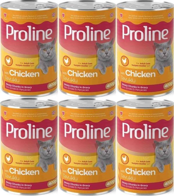 Proline Tavuklu Yetişkin Kedi Konservesi 400 Gr*6 Adet - Image 1