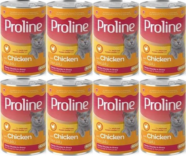 Proline Tavuklu Yetişkin Kedi Konservesi 400 Gr*8 Adet - Image 1