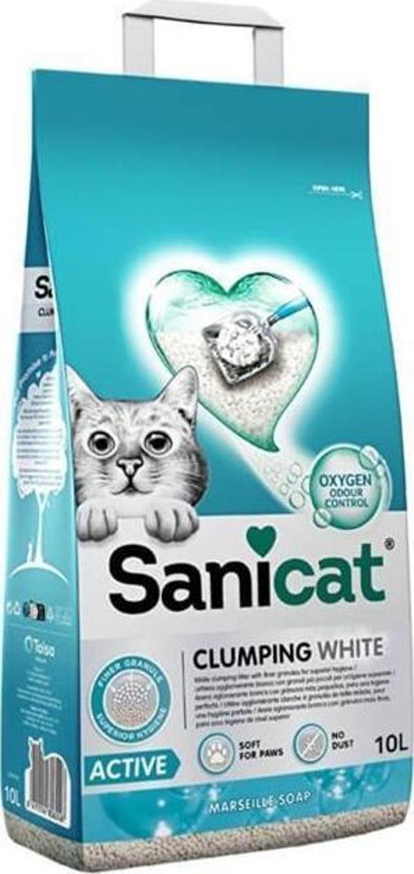 Sanicat Active Marsilya Sabunu Kokulu Kedi Kumu 10 Litre - Image 1