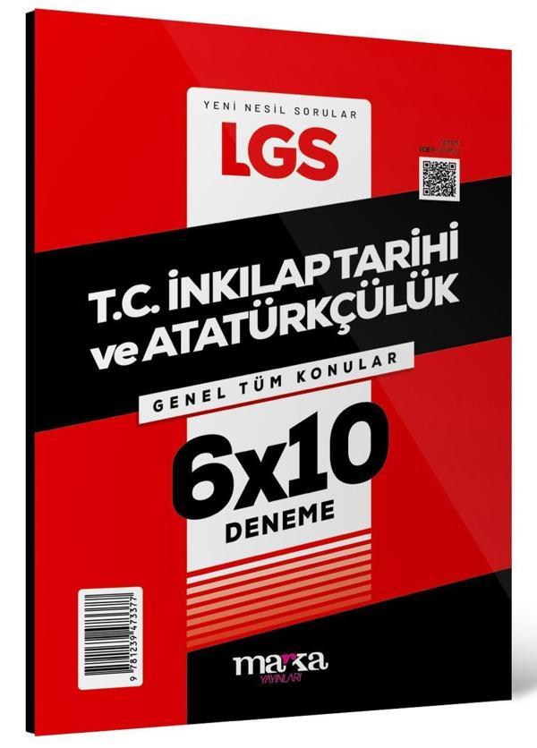 2025 LGS Genel Tüm Konular T.C. İnkılap Tarihi ve Atatürkçülük 6 Deneme - Marka Yayınları - Image 1