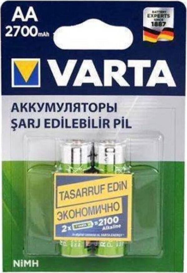 Ata Elektronik 2700 Mah Aa Şarjlı Pil 2'li - Image 1