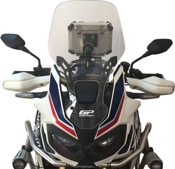 GP Kompozit Honda Africa Twin CRF1000L 2016-2019 Uyumlu Ön Cam Füme - Image 1