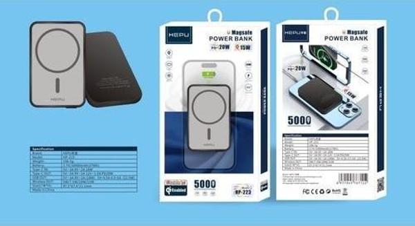 Hepu Hp 223 Pd 20W Magsafe Kablosuz 5.000 Manyetik Hızlı Şarj - Image 1