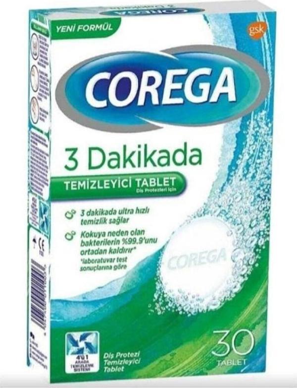 3 Dakikada Diş Protezi Temizleyici 30 Tablet - Image 1