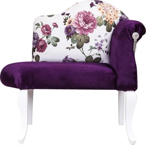 3A Mobilya Salkım Hanım Sol Kol Mor Josephine 80X76X56 Cm - Image 1