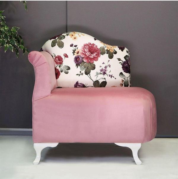 3A Mobilya Pembe Josephine Sağ Kol Berjer 80X75X57 Cm - Image 1