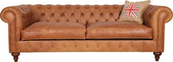 3A Mobilya Old English Leather Chesterfield 230X90X80 Cm - Image 1