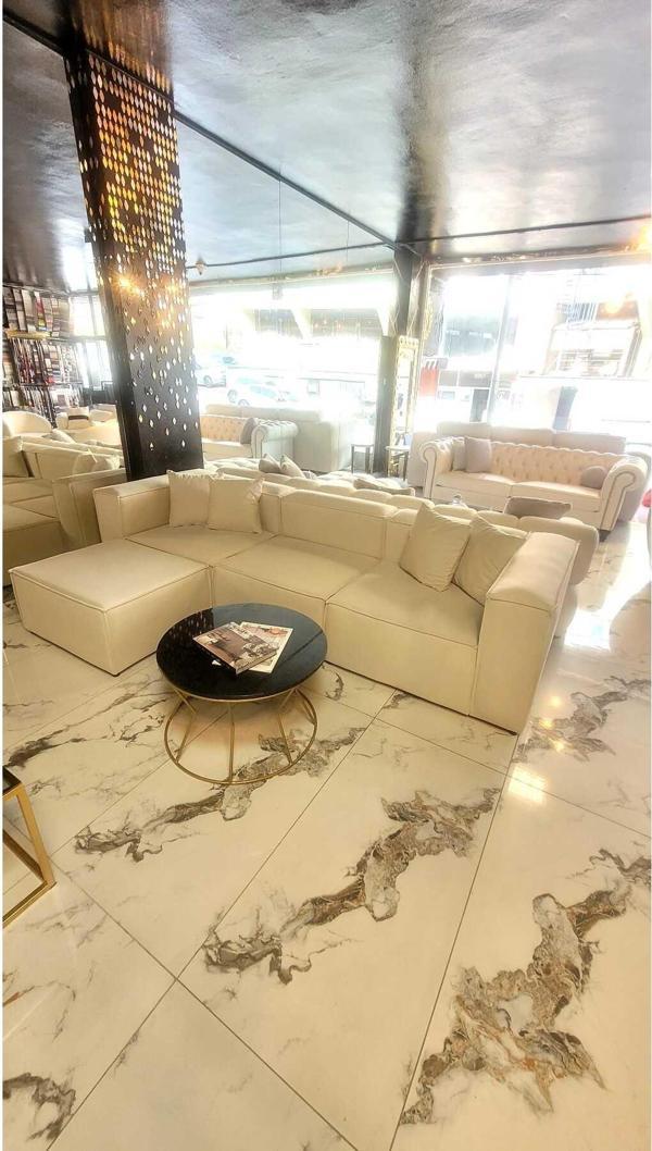 3A Mobilya White Swan L Kanepe - Image 1