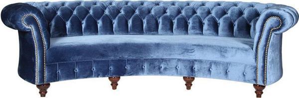 3A Mobilya Blue Chesterfield 230X90X80 Cm - Image 1