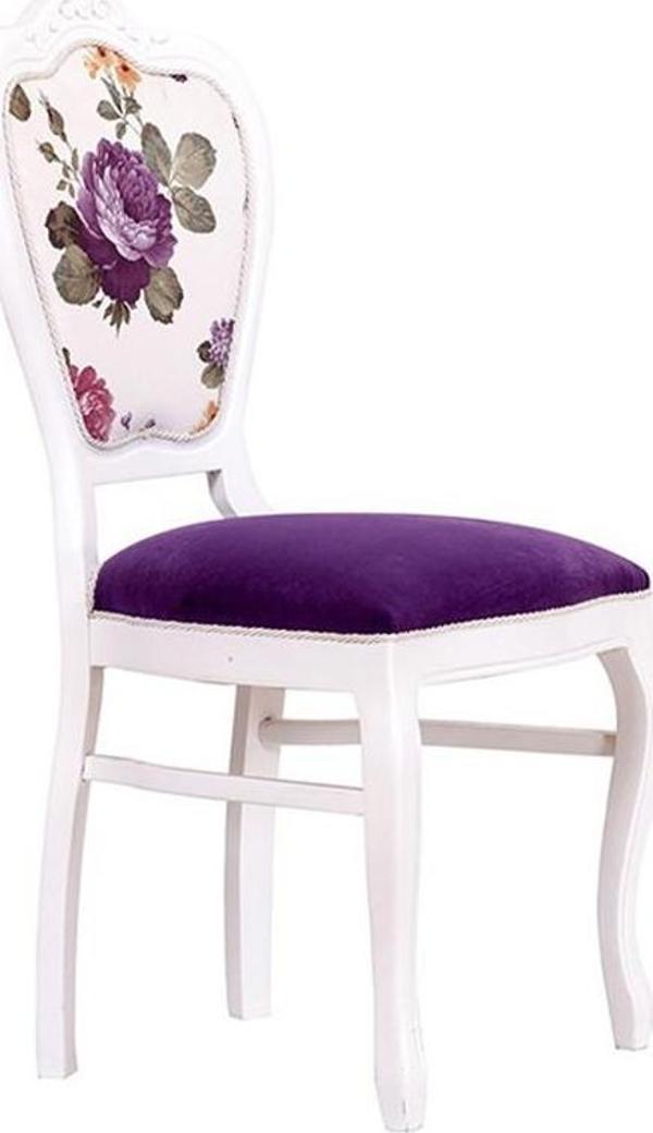 3A Mobilya Salkım Hanım Oymalı Sandalye 47X45X97 Cm - Image 1