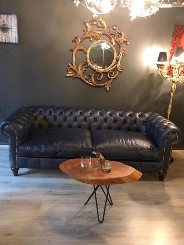 3A Mobilya Hakiki Deri Klas Chesterfield - Image 1
