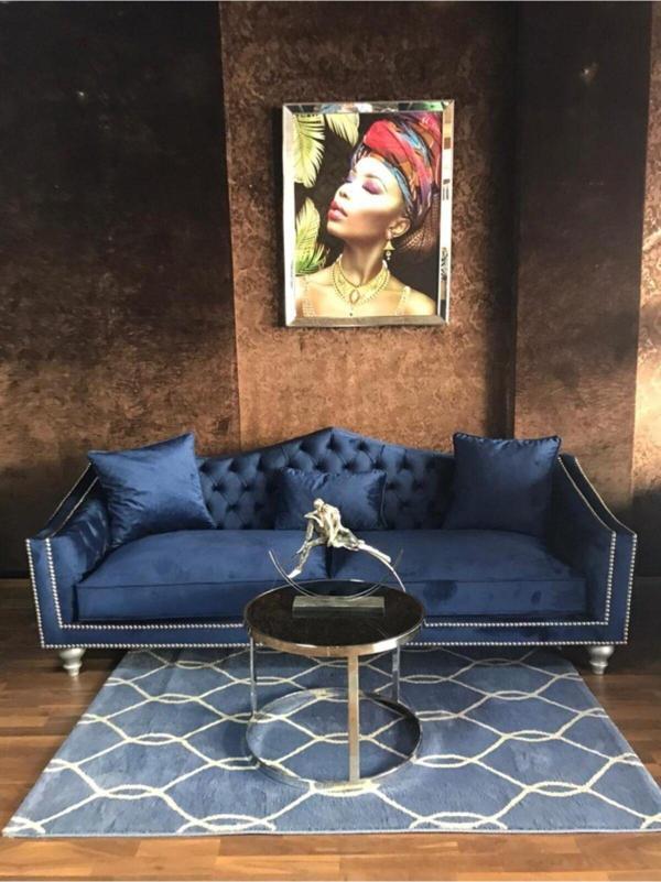 3A Mobilya Lacivert Kanepe - Image 1