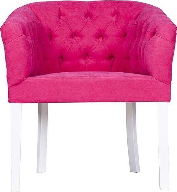 3A Mobilya Full Kapitone Pink Oval Berjer 70X69X68 Cm - Image 1