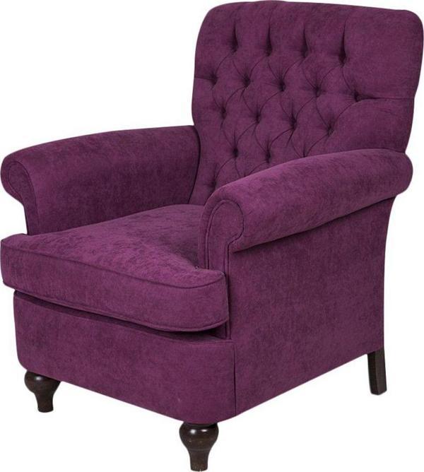 3A Mobilya Elegance Mürdüm Berjer 105X80X75 Cm - Image 1