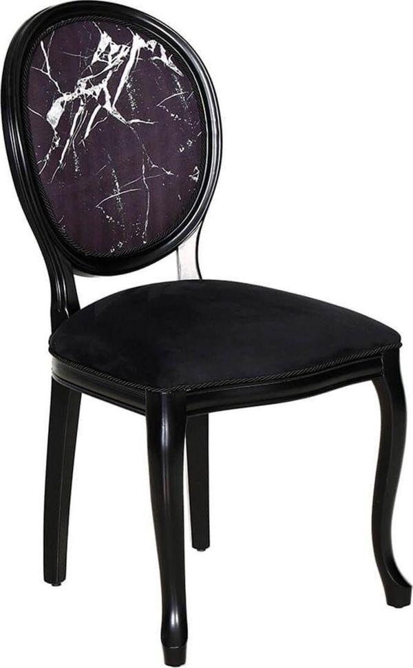 3A Mobilya Black & Black Sandalye - Image 1