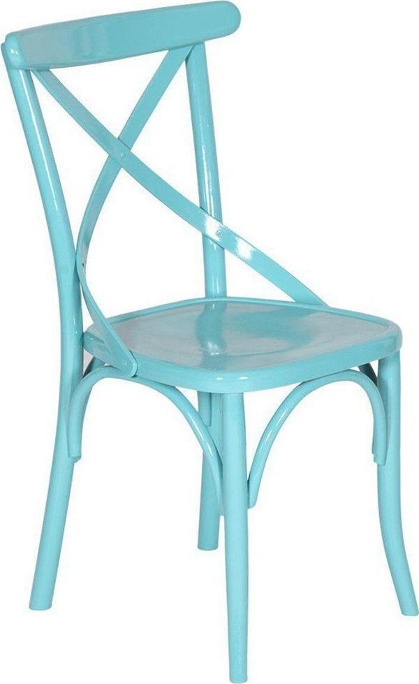 3A Mobilya Turkuaz Çapraz Ayak Sandalye 42X42X89 Cm - Image 1