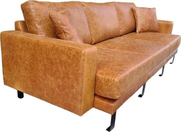 3A Mobilya Chicago Hakiki Deri Kanepe - Image 1