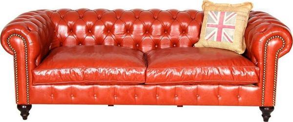 3A Mobilya Taba Hakiki Deri Chesterfield - Image 1