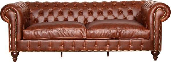 3A Mobilya Boss Leather Chesterfield - Image 1