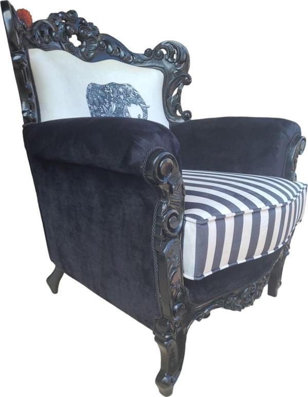 3A Mobilya Digital Black Retro Berjer - Image 1