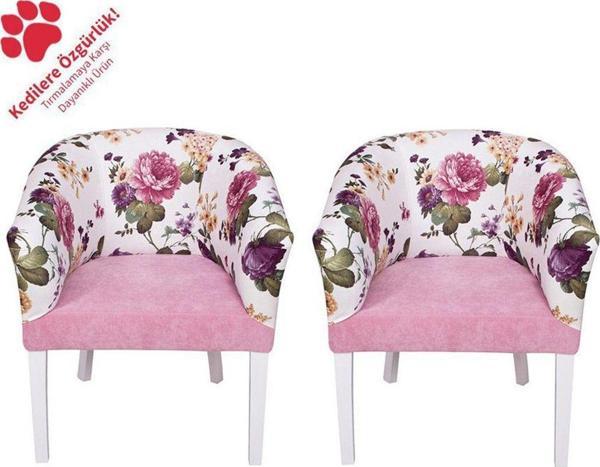 3A Mobilya 2Li Şımarık Oval Berjer 70X69X68 Cm - Image 1