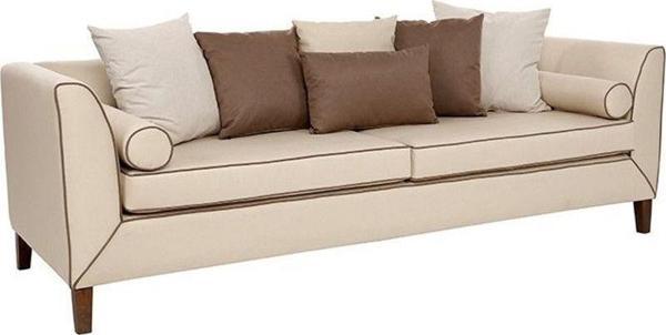3A Mobilya 3Lü Krem Kanepe 230X90X80 Cm - Image 1