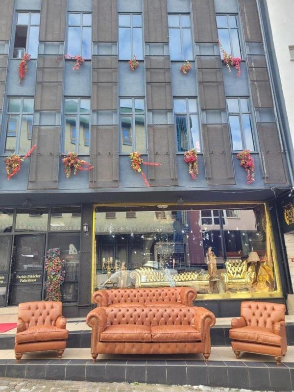 3A Mobilya Hakiki Deri Big Lord Chesterfield Takımı 3+3+1+1 - Image 1