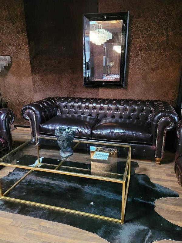 3A Mobilya New Burgundy Chesterfield Takımı - Image 1