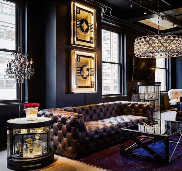 3A Mobilya Buffola Dark Brown Real Leather 3A Handmade Chesterfield - Image 1